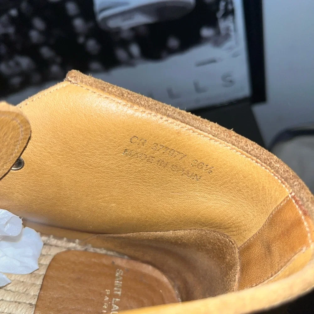 YVES Saint Lauren Espadrilles Suede Fringed Desert Boots - Picture 8 of 8